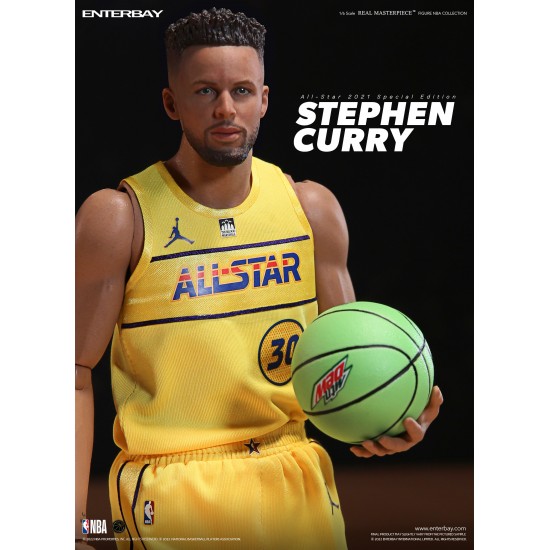 ENTERBAY :1/6 REAL MASTERPIECE NBA COLLECTION: Stephen Curry All-Star 2021 Special Edition ENTERBAY :1/6 REAL MASTERPIECE NBA COLLECTION: Stephen Curry All-Star 2021 Special Edition