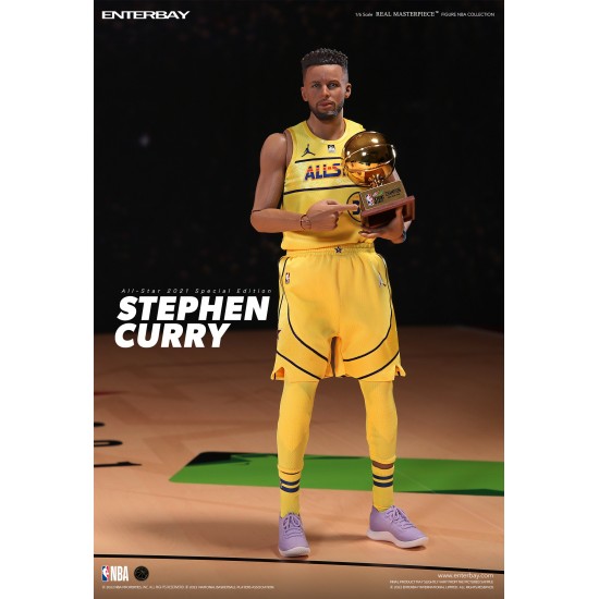 ENTERBAY :1/6 REAL MASTERPIECE NBA COLLECTION: Stephen Curry All-Star 2021 Special Edition ENTERBAY :1/6 REAL MASTERPIECE NBA COLLECTION: Stephen Curry All-Star 2021 Special Edition