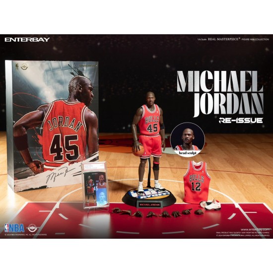 ENTERBAY: 1/6 NBA系列 公牛隊 麥可喬丹Michael Jordan 45號I’M BACK 限量版(RM-1053)