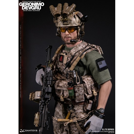 DAMTOYS 1/6 海軍特種作戰發展大隊 海神之矛行動 傑羅尼莫 MK46 MOD1 機槍手 78107 DAMTOYS 1/6 海軍特種作戰發展大隊 海神之矛行動 傑羅尼莫 MK46 MOD1 機槍手 78107