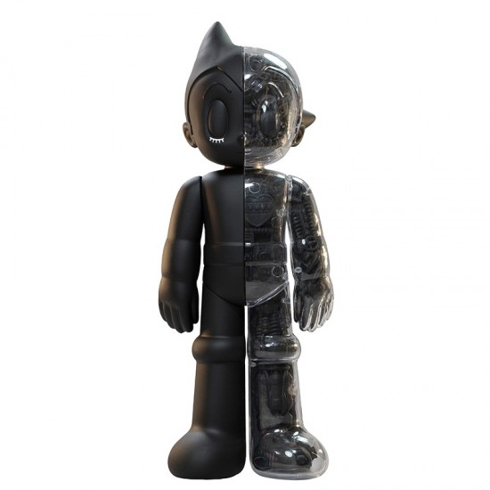 HUNG HING TOYS 合金公仔 – 原子小金剛 透明機械款（黑色）(23公分)