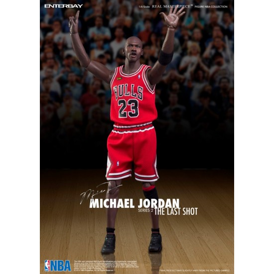 ENTERBAY :1/6 NBA 公牛隊 麥可•喬丹Jordan最後一投2.0 客場版 (RM-1058)