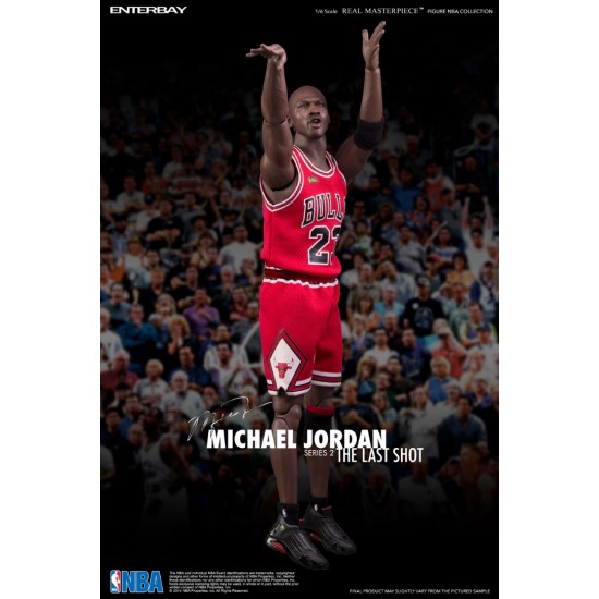 ENTERBAY :1/6 NBA 公牛隊 麥可•喬丹Jordan最後一投2.0 客場版 (RM-1058)