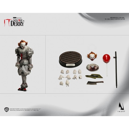 INART 1/6《小丑回魂：歡迎來到德里鎮》第一季-潘尼懷斯 Ag A039 雙頭雕