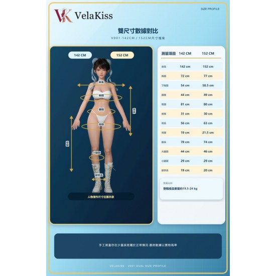 VelaKiss: 春麗 戰姬 V001-全包膠可動人偶152cm 版本